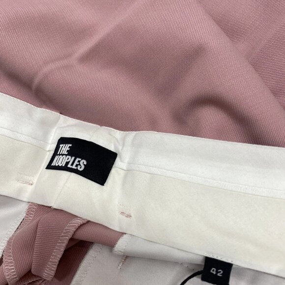 The Kooples Women's Wool-Blend Suit Trousers Size 35 x 32.5 / TG 42 Pink - Picture 2 of 10